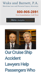 Mobile Screenshot of cruiselawyers.com