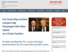 Tablet Screenshot of cruiselawyers.com